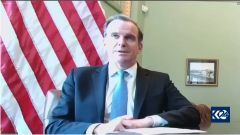 McGurk: Ez bi navê Serok Biden piştevaniya bihêz a Amerîkayê bo Kurdistanê car din tînim ziman